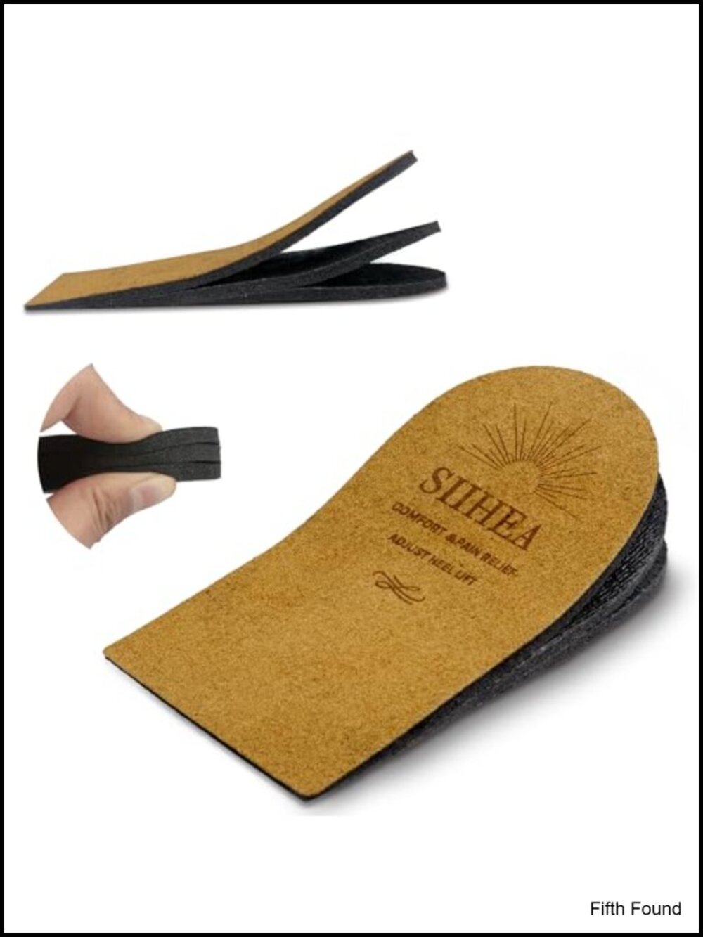 SIIHEA Adjustable Heel Lifts Inserts Memory Foam Orthotic Shoe Lifts